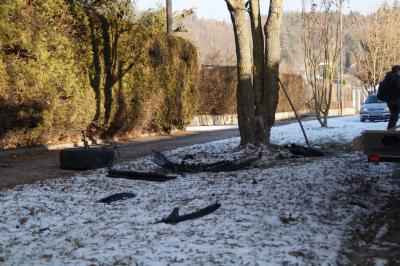 Magstadt: Verkehrsunfall auf der neuen Stuttgarterstrasse